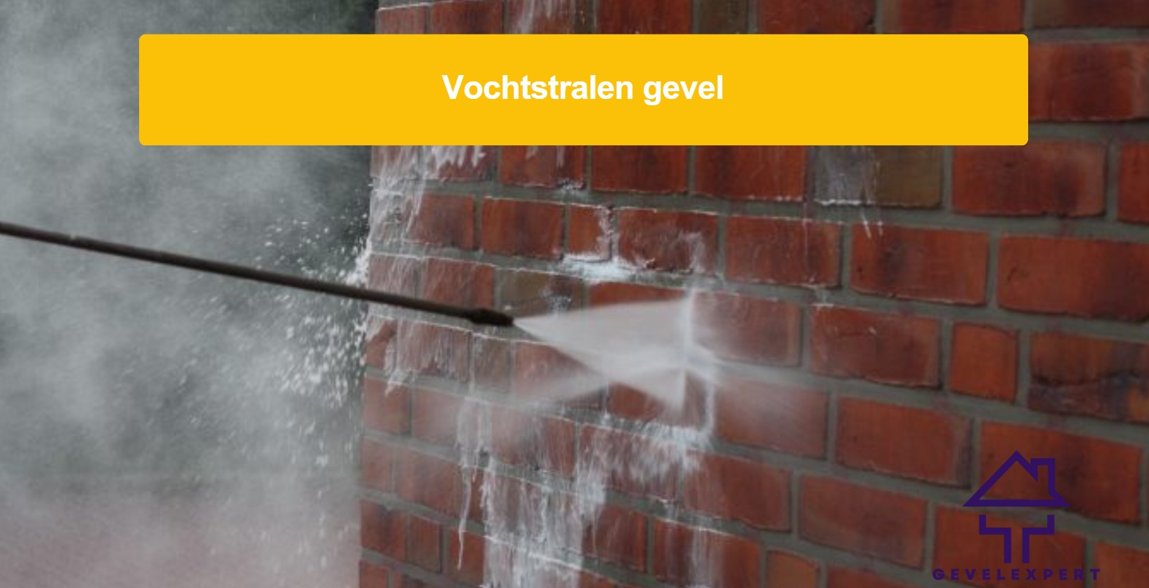 Vochtstralen gevel
