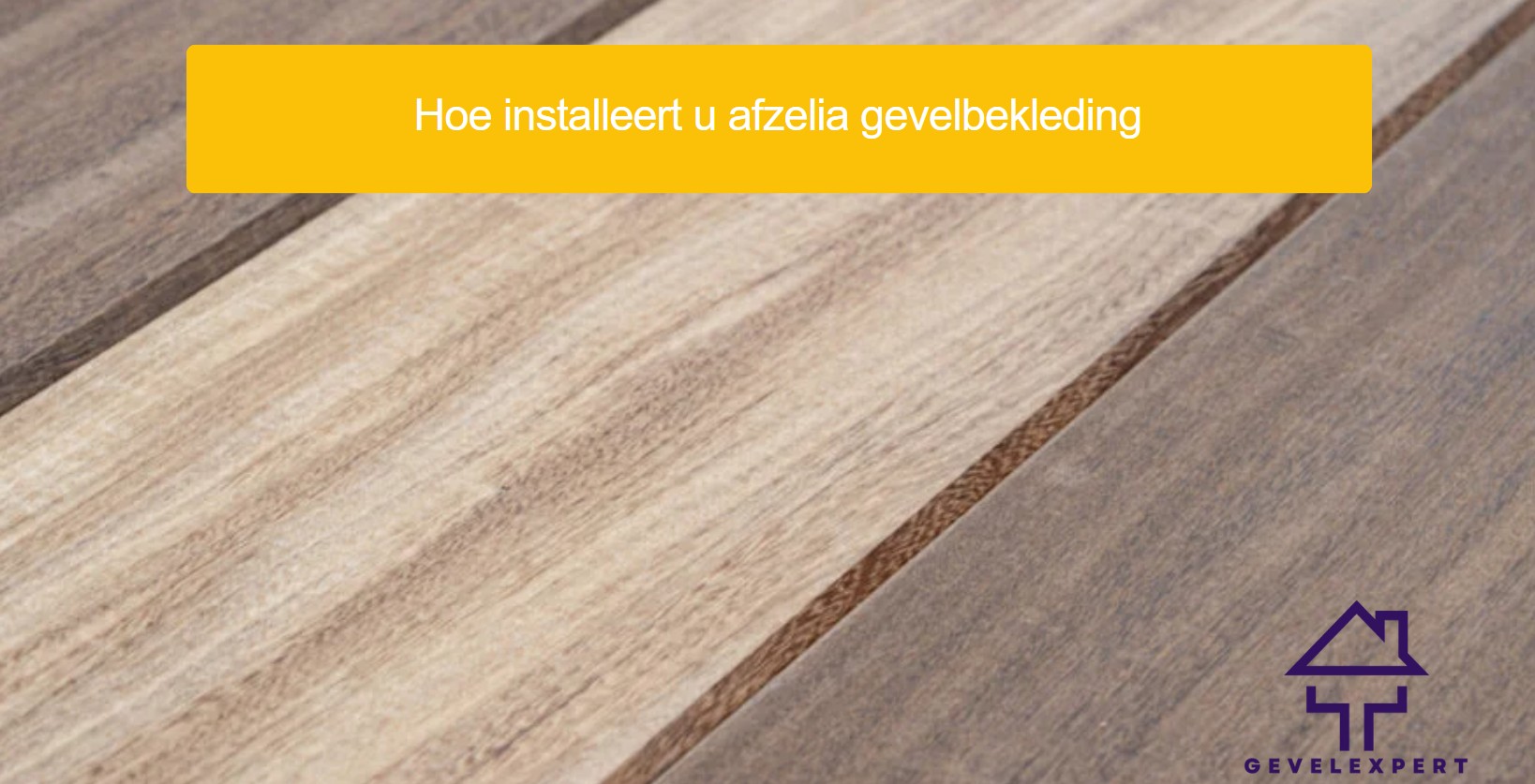 Hoe installeert u afzelia gevelbekleding