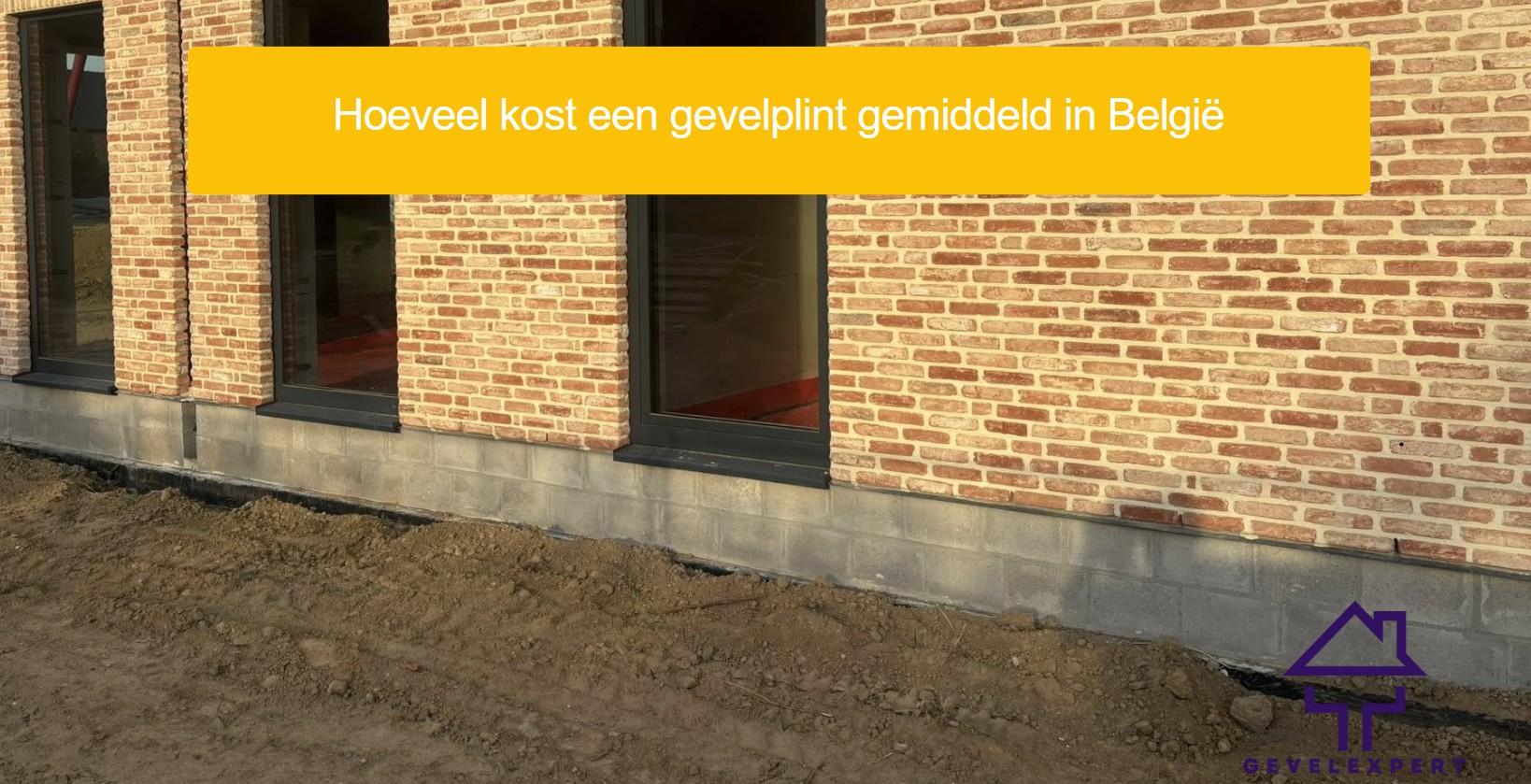 Hoeveel kost een gevelplint gemiddeld in België